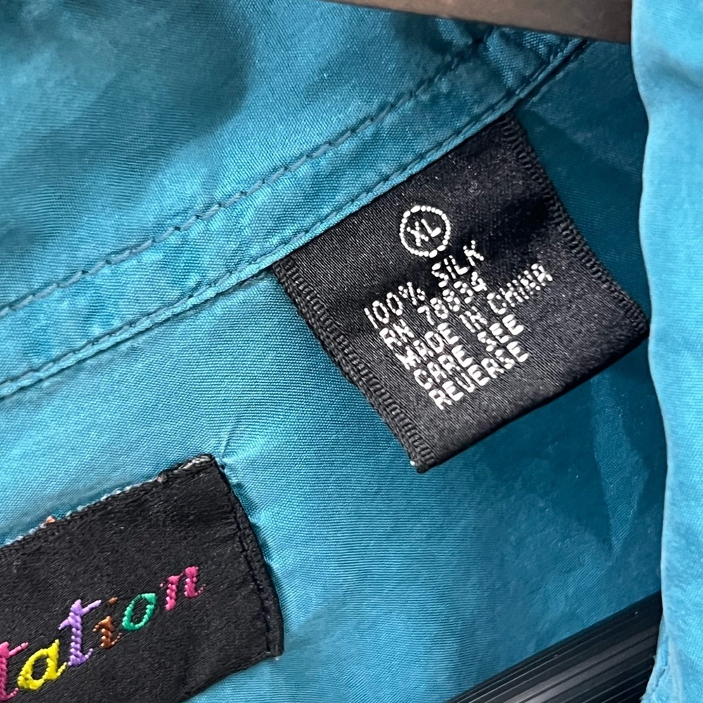 Reputation Long Sleeve Botton down | 100% Silk | Extra Large - Picture 4 of 7